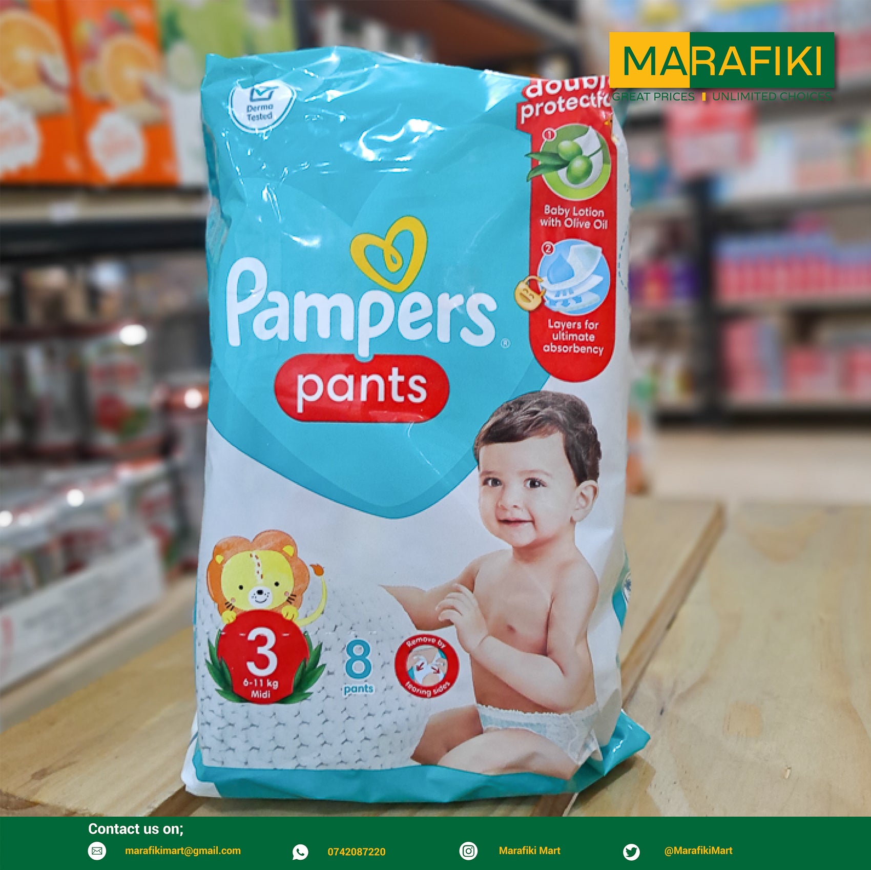 Pampers Premium Care Diaper Pants Size M (Medium) – Pack of 54